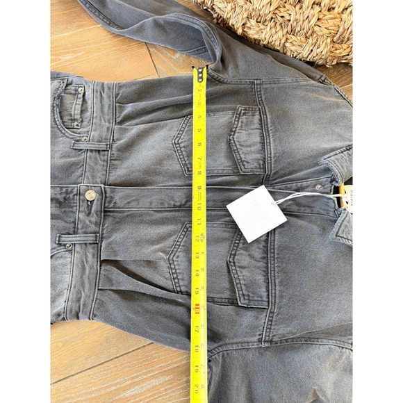 Pistola Nina Station Denim Mini Dress Women Faded Black Medium - Picture 7 of 8